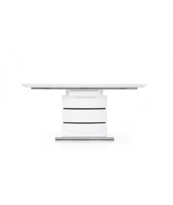 Table extensible en MDF et métal Nobel Blanc, L160-200xl90xH75 cm online