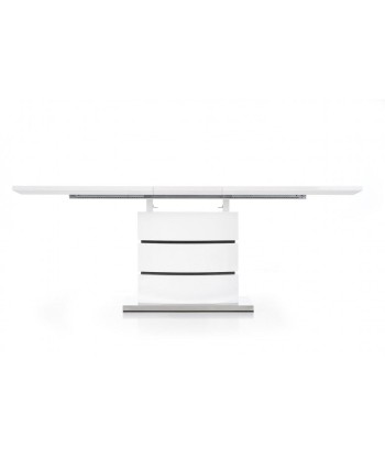 Table extensible en MDF et métal Nobel Blanc, L160-200xl90xH75 cm online