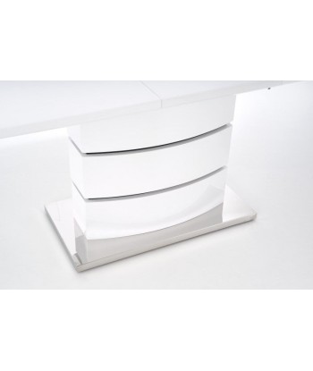 Table extensible en MDF et métal Nobel Blanc, L160-200xl90xH75 cm online