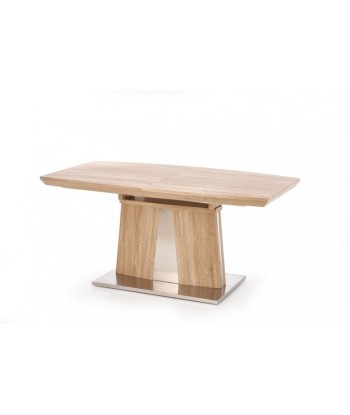 Table extensible en MDF et métal Rafaello Sonoma Oak, L160-220xl90xH76 cm Paris Déstockage Promo