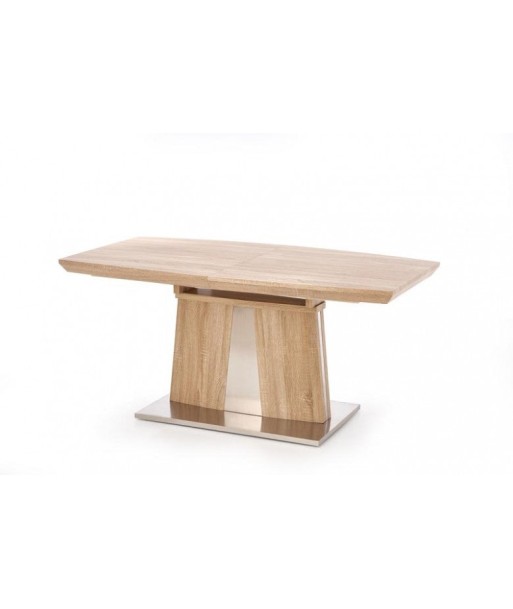 Table extensible en MDF et métal Rafaello Sonoma Oak, L160-220xl90xH76 cm Paris Déstockage Promo