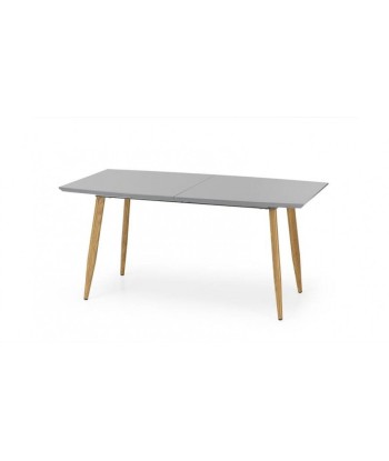 Table extensible en MDF et métal Ruten Gris / Chêne, L160-200xl90xH76 cm Amélioration de cerveau avec