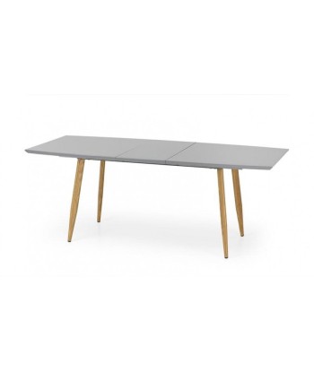 Table extensible en MDF et métal Ruten Gris / Chêne, L160-200xl90xH76 cm Amélioration de cerveau avec