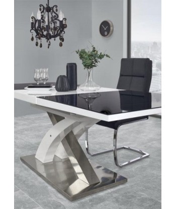 Table extensible en MDF et métal Sandor 2 Noir, L160-220xl90xH77 cm Venez découvrir notre 