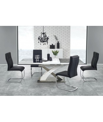 Table extensible en MDF et métal Sandor 2 Noir, L160-220xl90xH77 cm Venez découvrir notre 