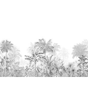 Papier peint graphique – Jungle Tropicale Monochrome noir Vous souhaitez 