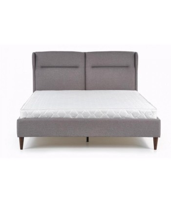 Lit recouvert de tissu Santino Gris les ctes