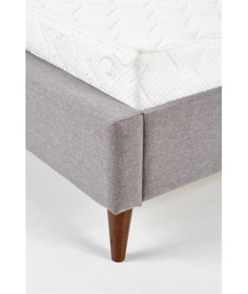 Lit recouvert de tissu Santino Gris les ctes