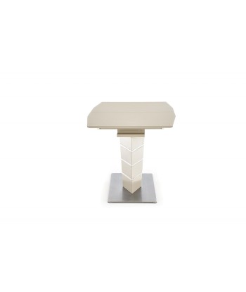 Table extensible en MDF et métal Sorento Beige, L140-180xl80xH76 cm commande en ligne