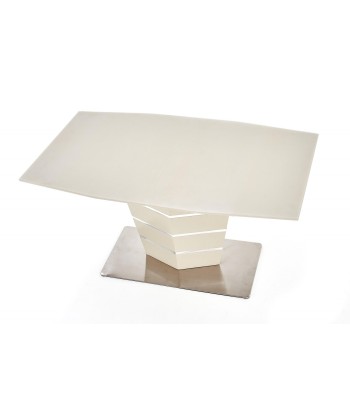 Table extensible en MDF et métal Sorento Beige, L140-180xl80xH76 cm commande en ligne