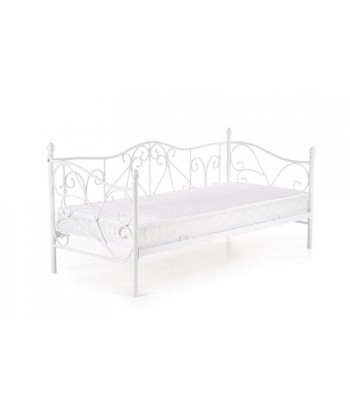 Lit / canapé en métal blanc Sumatra, 200 x 90 cm Profitez des Offres !