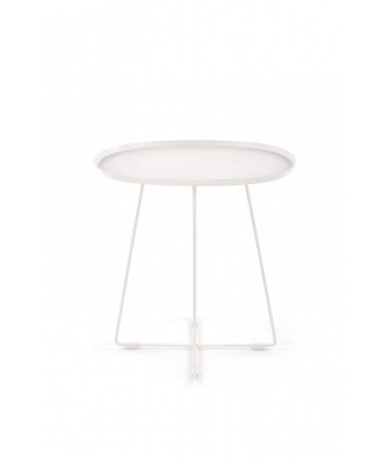 Table basse en métal blanc Tina, L50xl42xH51 cm la chaussure