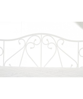 Lit / canapé en métal blanc Sumatra, 200 x 90 cm Profitez des Offres !