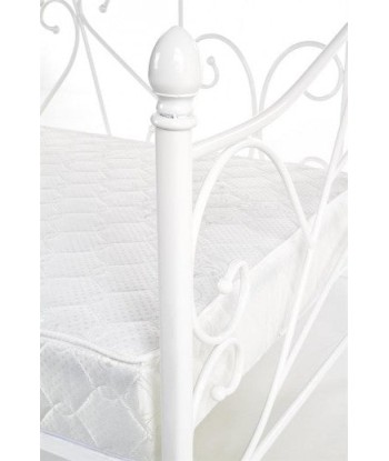 Lit / canapé en métal blanc Sumatra, 200 x 90 cm Profitez des Offres !