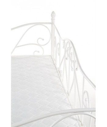 Lit / canapé en métal blanc Sumatra, 200 x 90 cm Profitez des Offres !