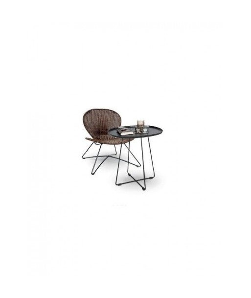 Fauteuil en rotin synthétique Troy Brun, l74xA71xH80 cm en ligne