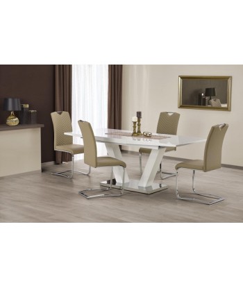 Table extensible en MDF et métal Vision Blanc, L160-200xl90xH76 cm Comment ça marche