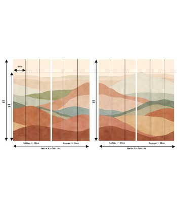 Papier peint graphique – Dunes à l’horizon Amélioration de cerveau avec