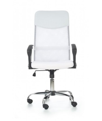 Chaise de bureau ergonomique tapissée de tissu Vire Blanc, l61xA63xH110-120 cm 50-70% off 