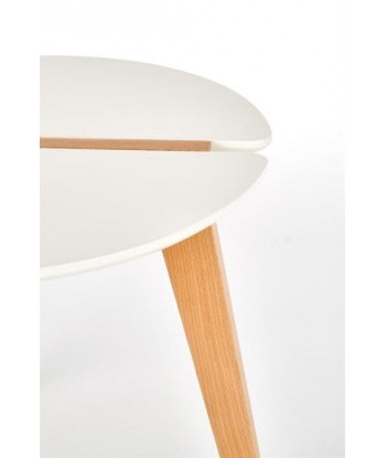 Table basse Zeta Blanche, Ø50xh45 cm commande en ligne