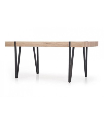 Table Yohann en MDF et métal, L170xl90xh76 cm en stock