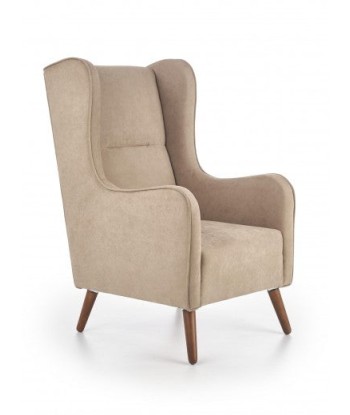 Fauteuil tapissé de tissu Chester Beige, l67xA85xH114 cm de l' environnement