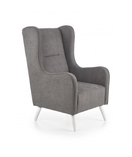 Fauteuil tapissé de tissu Chester Dark Gris, l67xA85xH114 cm votre