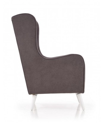 Fauteuil tapissé de tissu Chester Dark Gris, l67xA85xH114 cm votre