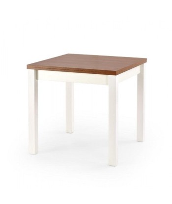 Table extensible en aggloméré et MDF Gracjan Alin / Blanc, L80-160xl80xH76 cm acheter en ligne