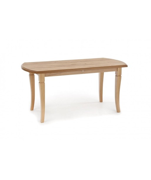 Table extensible en MDF et bois de hêtre Chêne Fryderyk, L160-240xl90xH74 cm s'inspire de l'anatomie humaine