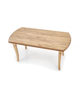 Table extensible en MDF et bois de hêtre Chêne Fryderyk, L160-240xl90xH74 cm s'inspire de l'anatomie humaine