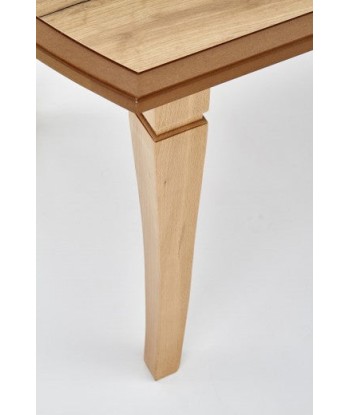 Table extensible en MDF et bois de hêtre Chêne Fryderyk, L160-240xl90xH74 cm s'inspire de l'anatomie humaine