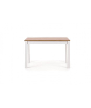 Table en bois aggloméré et MDF Chêne Sonoma / Blanc Ksawery, L120xl68xH76 cm de la marque