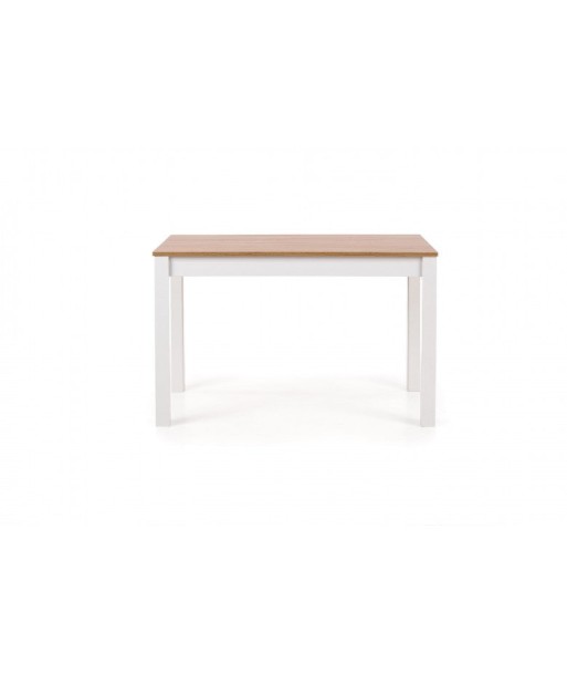 Table en bois aggloméré et MDF Chêne Sonoma / Blanc Ksawery, L120xl68xH76 cm de la marque