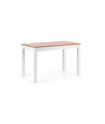 Table en bois aggloméré et MDF Chêne Sonoma / Blanc Ksawery, L120xl68xH76 cm de la marque