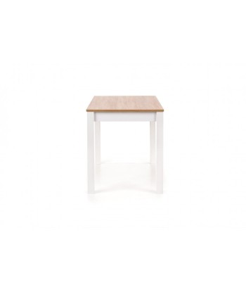 Table en bois aggloméré et MDF Chêne Sonoma / Blanc Ksawery, L120xl68xH76 cm de la marque