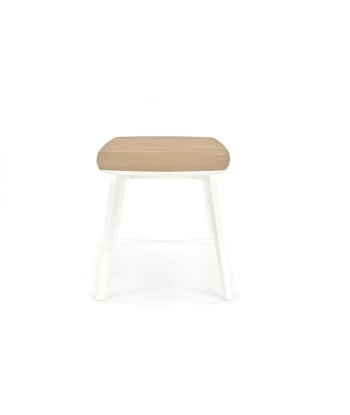 Table extensible en MDF et bois de hêtre Kajetan 2 Chêne Miel / Blanc, L135-185xl82xH76 cm la chaussure