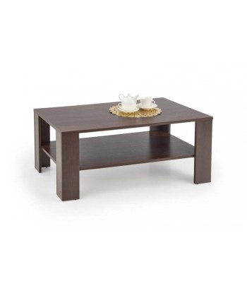 Table basse Kwadro foncé Noyer foncé, L110xl65xH53 cm Véritable concentré