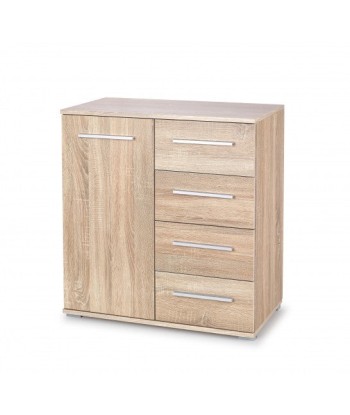 Commode avec 4 tiroirs et 1 porte Lima KM-2 Chêne Sonoma, l77xA40xH82 cm online