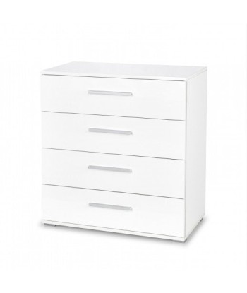 Commode en bois avec 4 tiroirs Lima KM-3 Blanc / Chêne Sonoma, l77xA40xH82 cm sélection de produits