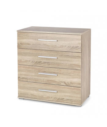 Commode avec 4 tiroirs Lima KM-3 Chêne Sonoma, l77xA40xH82 cm sur le site 