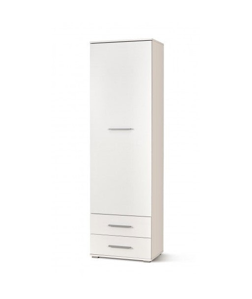 Armoire palette 1 porte et 2 tiroirs Lima REG-1 Blanc, l60xA40xH200 cm 2023