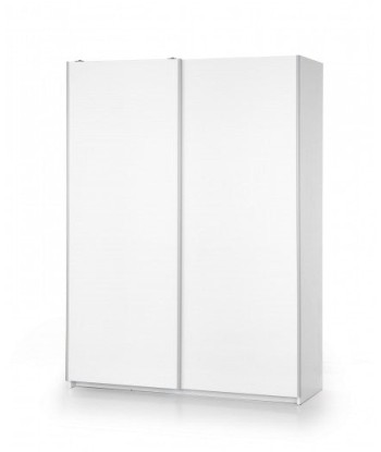 Armoire palette 2 portes coulissantes Lima S-1 Blanc, l153xA58xH210 cm pour bénéficier 