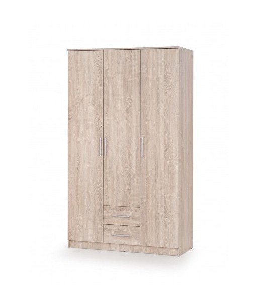 Armoire palette 3 portes et 2 tiroirs Lima S-3 Chêne Sonoma, l120xA52xH205 cm outlet