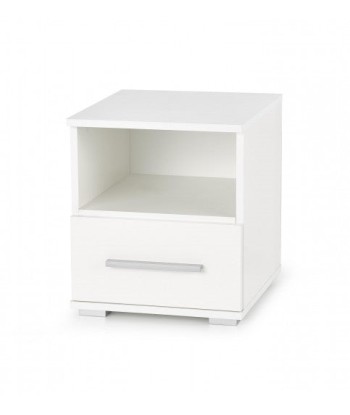 Table de chevet palette avec 1 tiroir Lima SN-1 Blanc, l39xA40xH44 cm 2024