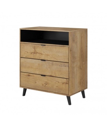 Commode 3 tiroirs Nest KM-2 Chêne, l80xA45xH80 cm vente chaude votre 