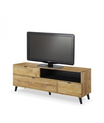 Commode TV en bois, avec 3 portes Nest RTV-1 Chêne, l160xA40xH55 cm Toutes les collections ici