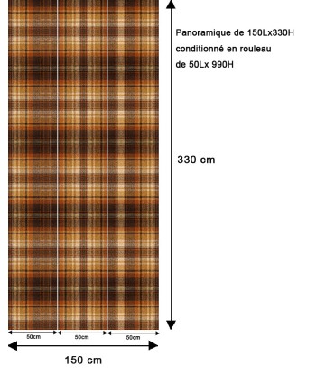 Papier peint écossais – Tartan rayures claires et foncées store