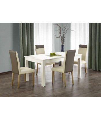 Table extensible en aggloméré et MDF Sewer Blanc, L160-300xl90xH76 cm français