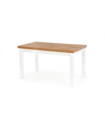 Table extensible en MDF et bois de hêtre Tiago Lancelot Chêne / Blanc, L140-220xl80xH76 cm À commander